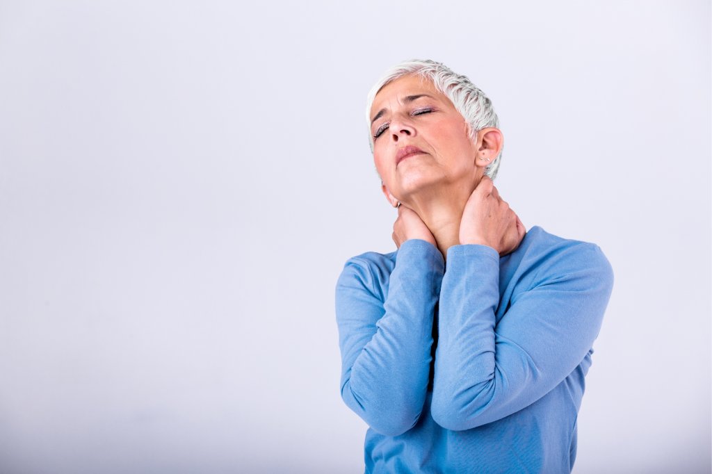 Older woman in chronic pain