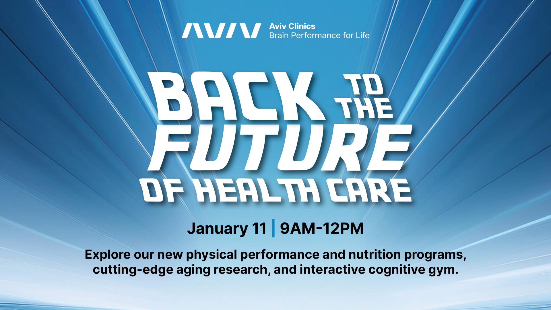 January Open House: Back to the Future... of Health Care