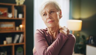 Woman with chronic fibromyalgia pain